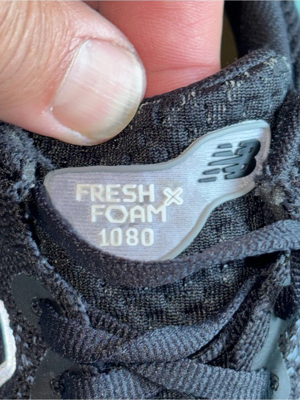 New Balance Fresh Foam X 1080v12 Black White Running Shoes Women's Size 8